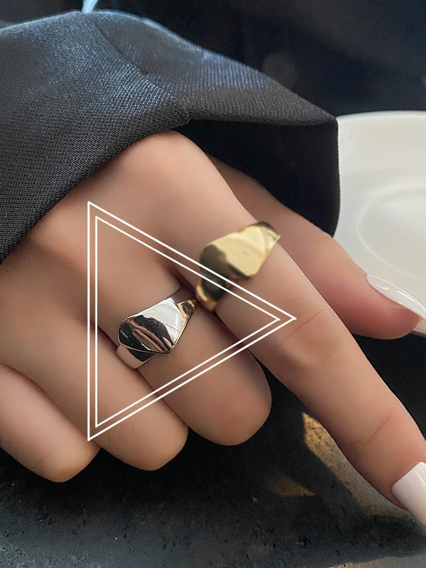 Irregularity Geometric Rings Accessories by migunica