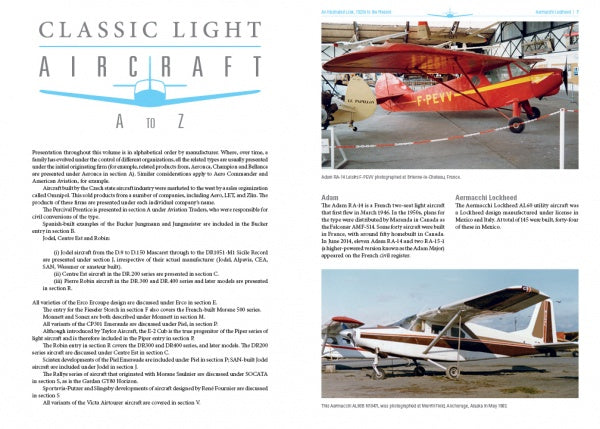 Classic Light Aircraft by Schiffer Publishing