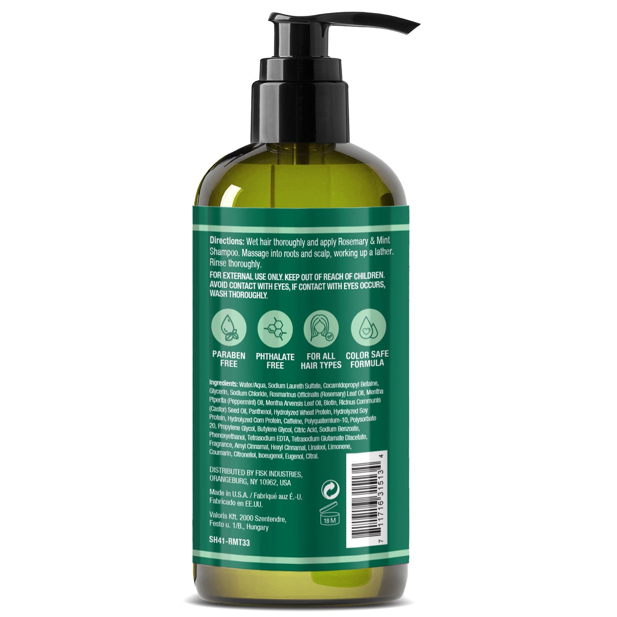 Difeel Rosemary and Mint Hair Strengthening Shampoo with Biotin 33.8 oz. by difeel - find your natural beauty