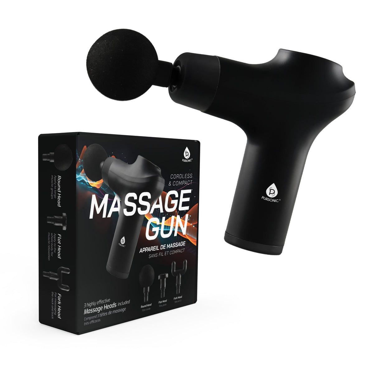 3 Speed Cordless & Rechargeable Professional Massage Gun by Pursonic