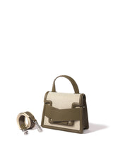 Evelyn Bag in Canvas and Genuine Leather, Gray by Bob Oré