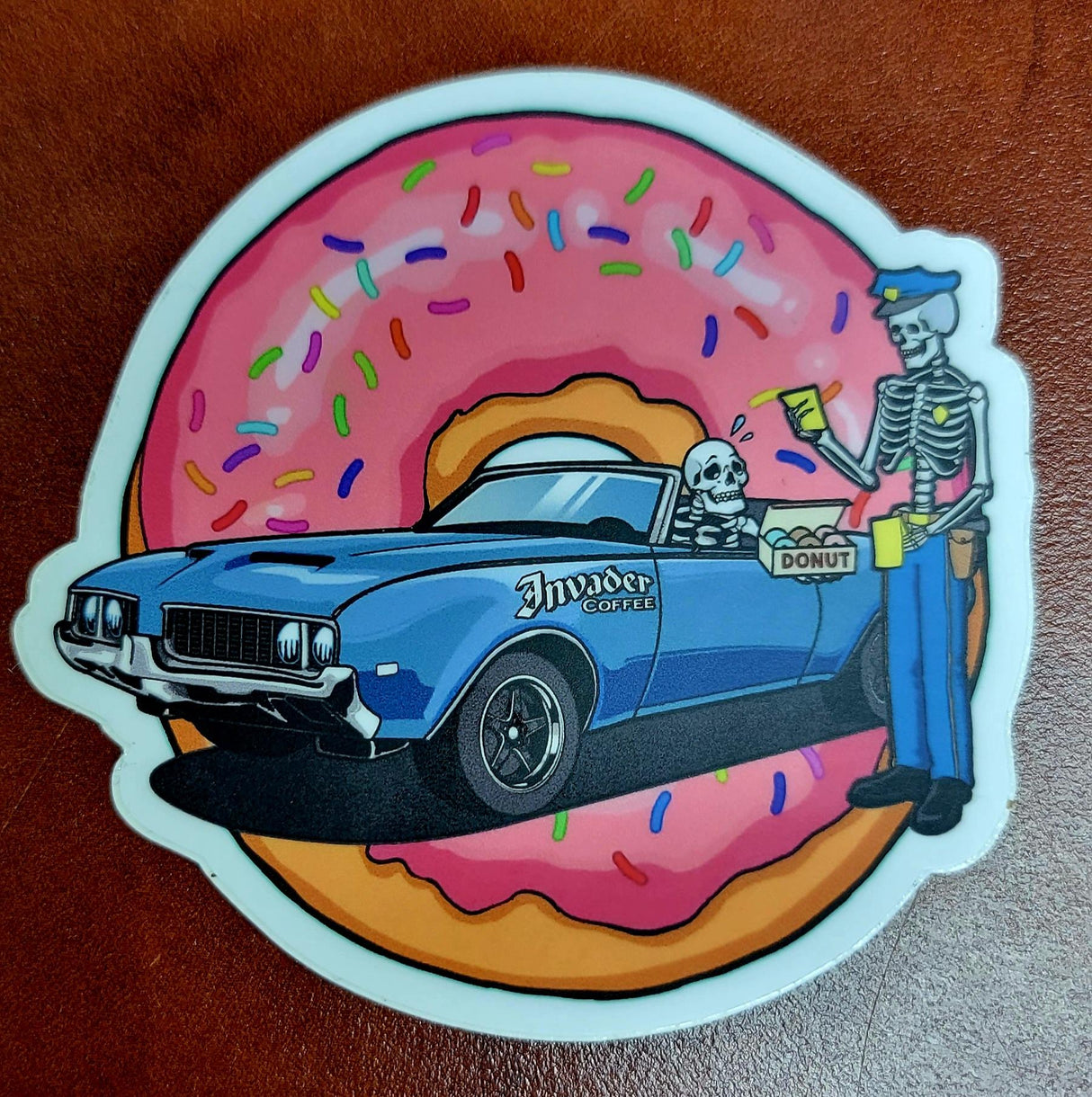 Donut Dealer Sticker by Invader Coffee