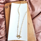 Luxe Gold Paper Clip Chain - 16" by Spiffy & Splendid