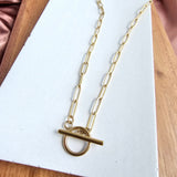 Luxe Gold Paper Clip Chain - 16" by Spiffy & Splendid