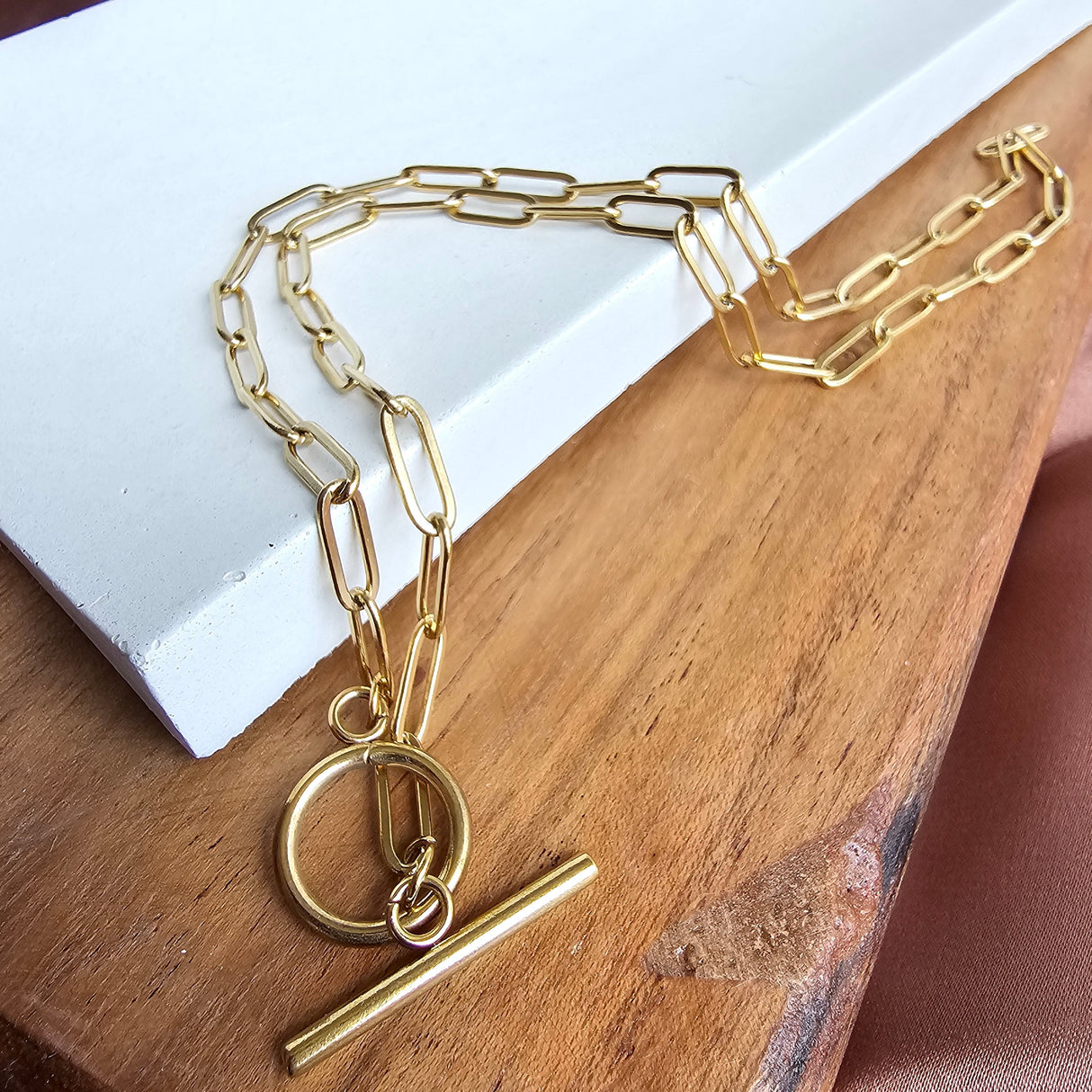 Luxe Gold Paper Clip Chain - 20" by Spiffy & Splendid