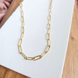 Luxe Gold Paper Clip Chain - 18" by Spiffy & Splendid