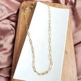 Luxe Gold Paper Clip Chain - 20" by Spiffy & Splendid