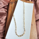 Luxe Gold Paper Clip Chain - 20" by Spiffy & Splendid