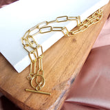 Luxe Gold Chunky Paper Clip Chain - 20" by Spiffy & Splendid