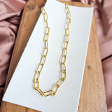 Luxe Gold Chunky Paper Clip Chain - 18" by Spiffy & Splendid