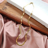 Luxe Gold Delicate Herringbone Chain - 16" by Spiffy & Splendid