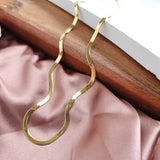 Luxe Gold Delicate Herringbone Chain - 16" by Spiffy & Splendid