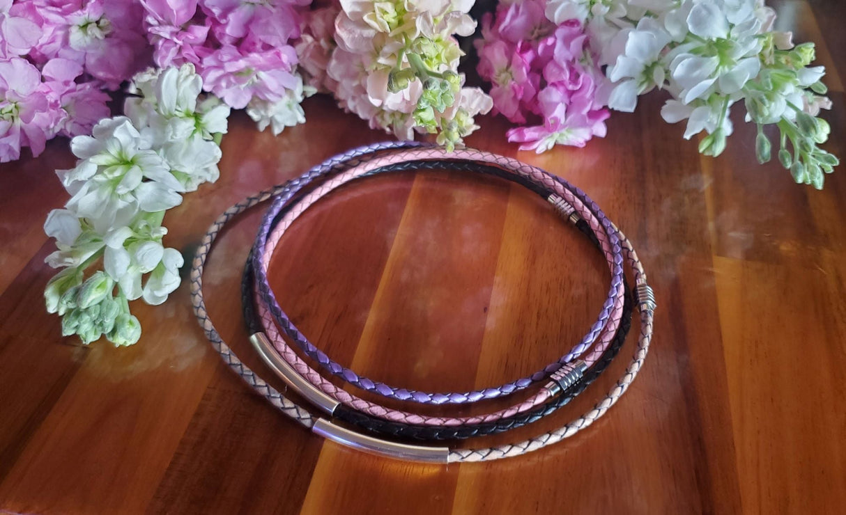 3mm Bolo Leather Snap Off Chokers by Alexa Martha Designs