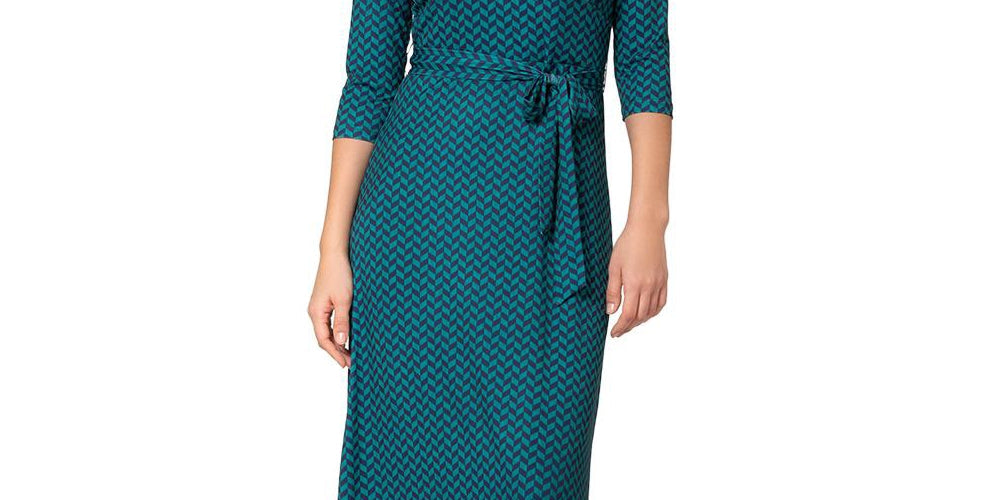 Leota Women's Perfect Wrap Maxi Dress Blue Size M by Steals