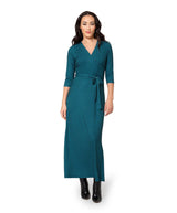 Leota Women's Perfect Wrap Maxi Dress Green Size S by Steals