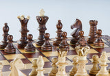 21" Ambassador Wooden Chess Set by Chess House