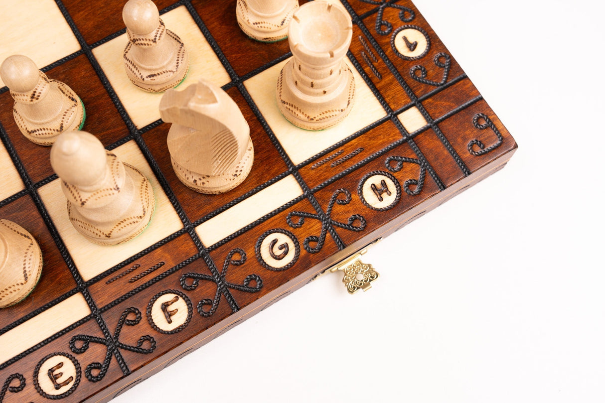 21" Ambassador Wooden Chess Set by Chess House