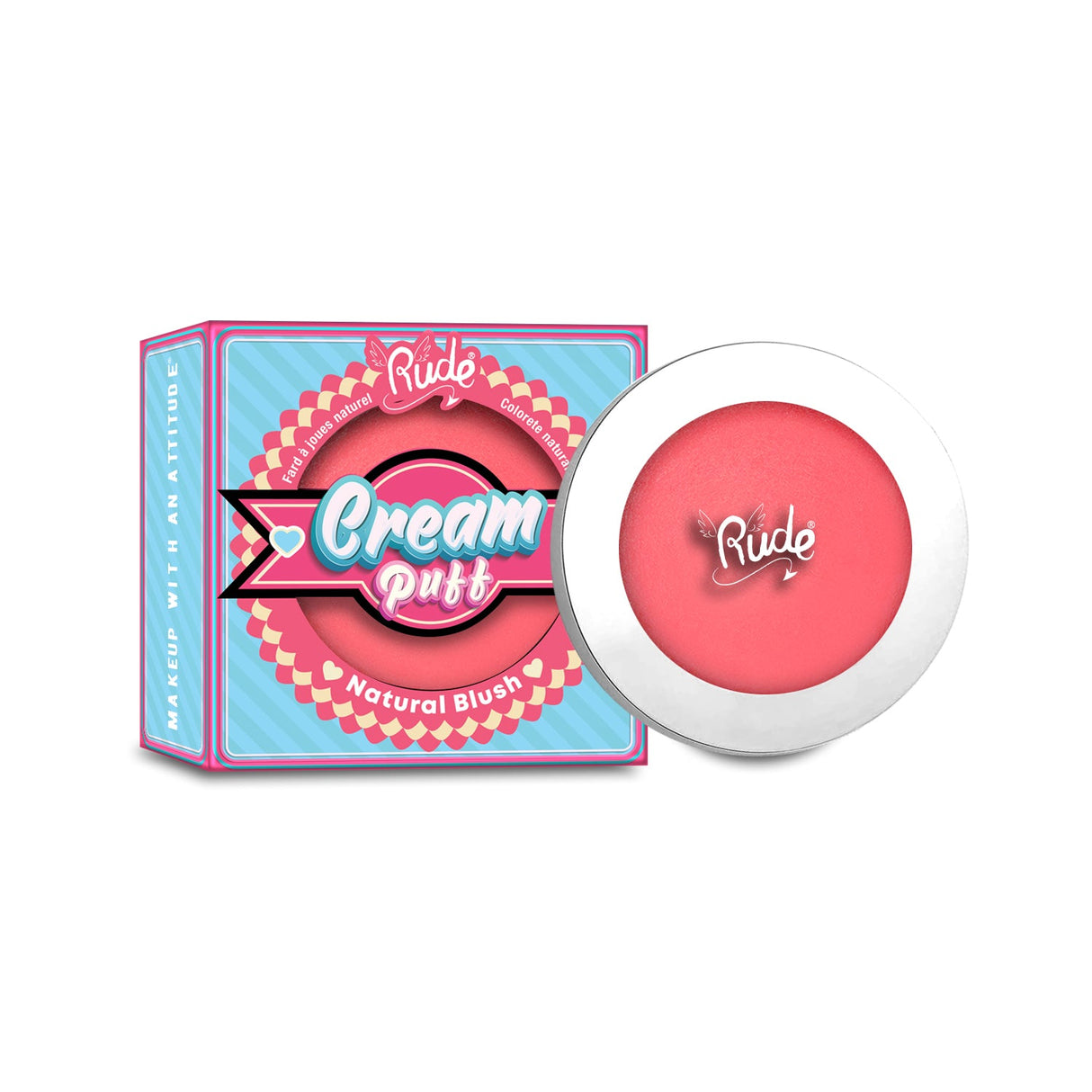 RUDE Cream Puff Natural Blush - Cake Pop