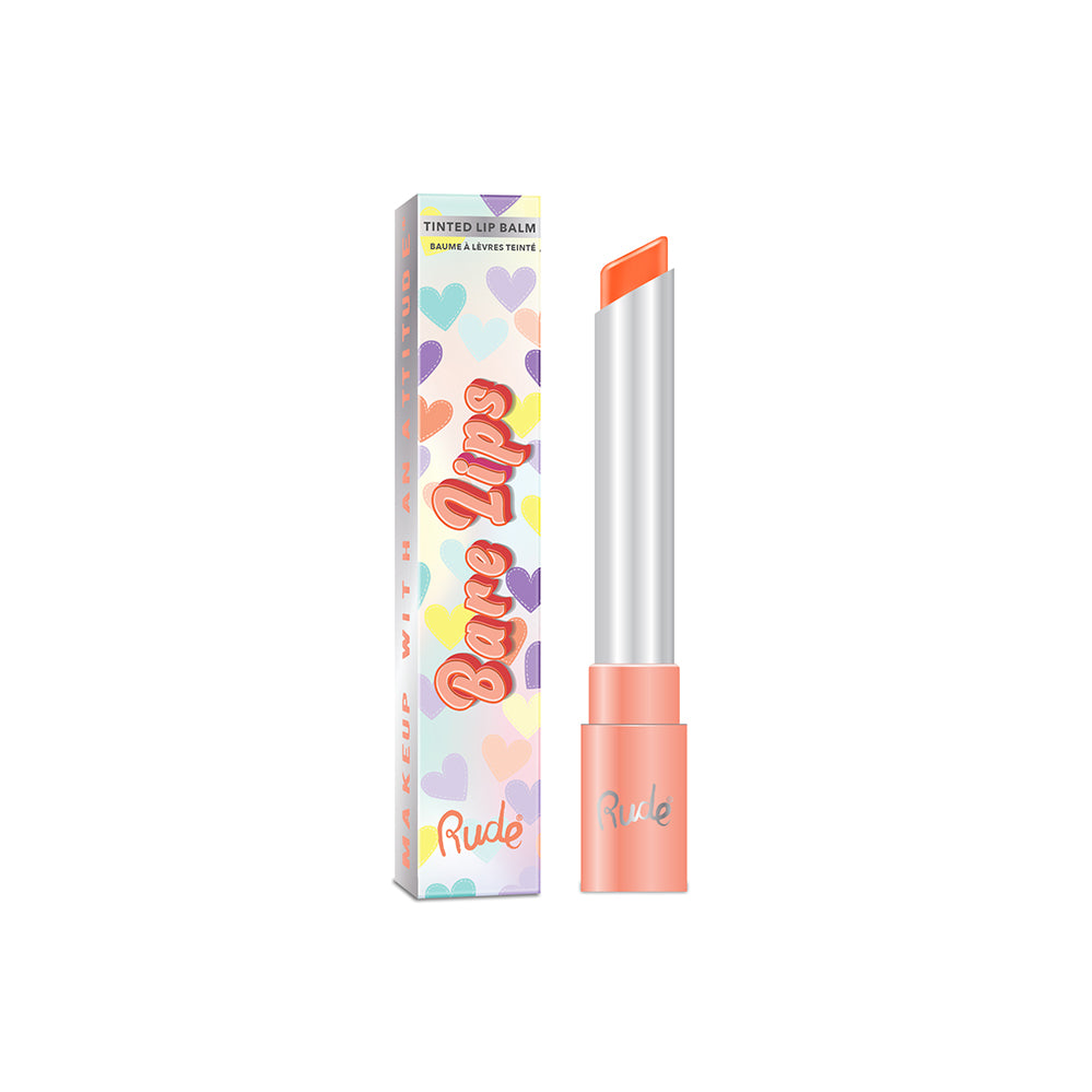 RUDE Bare Lips Tinted Lip Balm - Coral