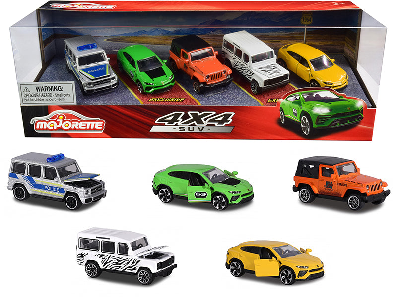 4x4 SUV Giftpack 5 piece Set 1/64 Diecast Model Cars by Majorette