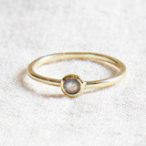 Labradorite Silver or Gold Ring by Tiny Rituals