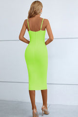 Cutout Spaghetti Strap Bodycon Dress by Blak Wardrob