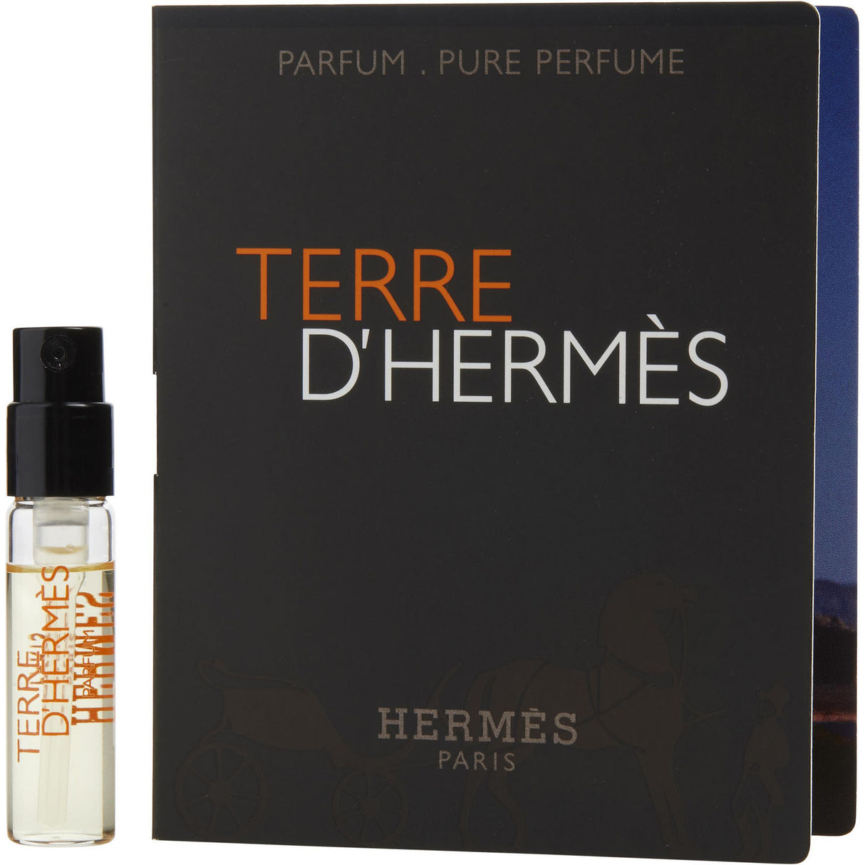 TERRE D'HERMES by Hermes - PARFUM SPRAY VIAL ON CARD - Men