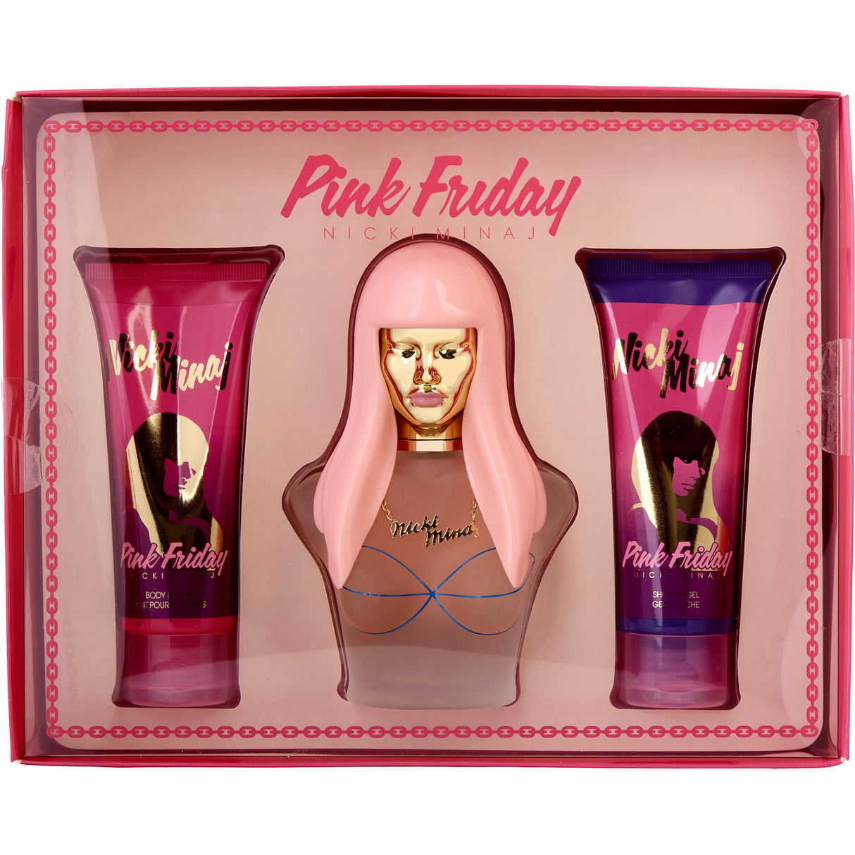 NICKI MINAJ PINK FRIDAY by Nicki Minaj - EAU DE PARFUM SPRAY 3.4 OZ & BODY LOTION 3.4 OZ & SHOWER GEL 3.4 OZ - Women