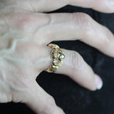 Handcrafted Vintage Ring 18k Gold Irish Claddagh Ring Antique #R1768 Antique Rings Jewelry by PVD Vintage Jewelry