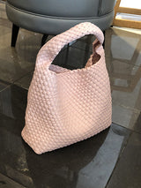 Solid Color Woven Bags Handbags by migunica