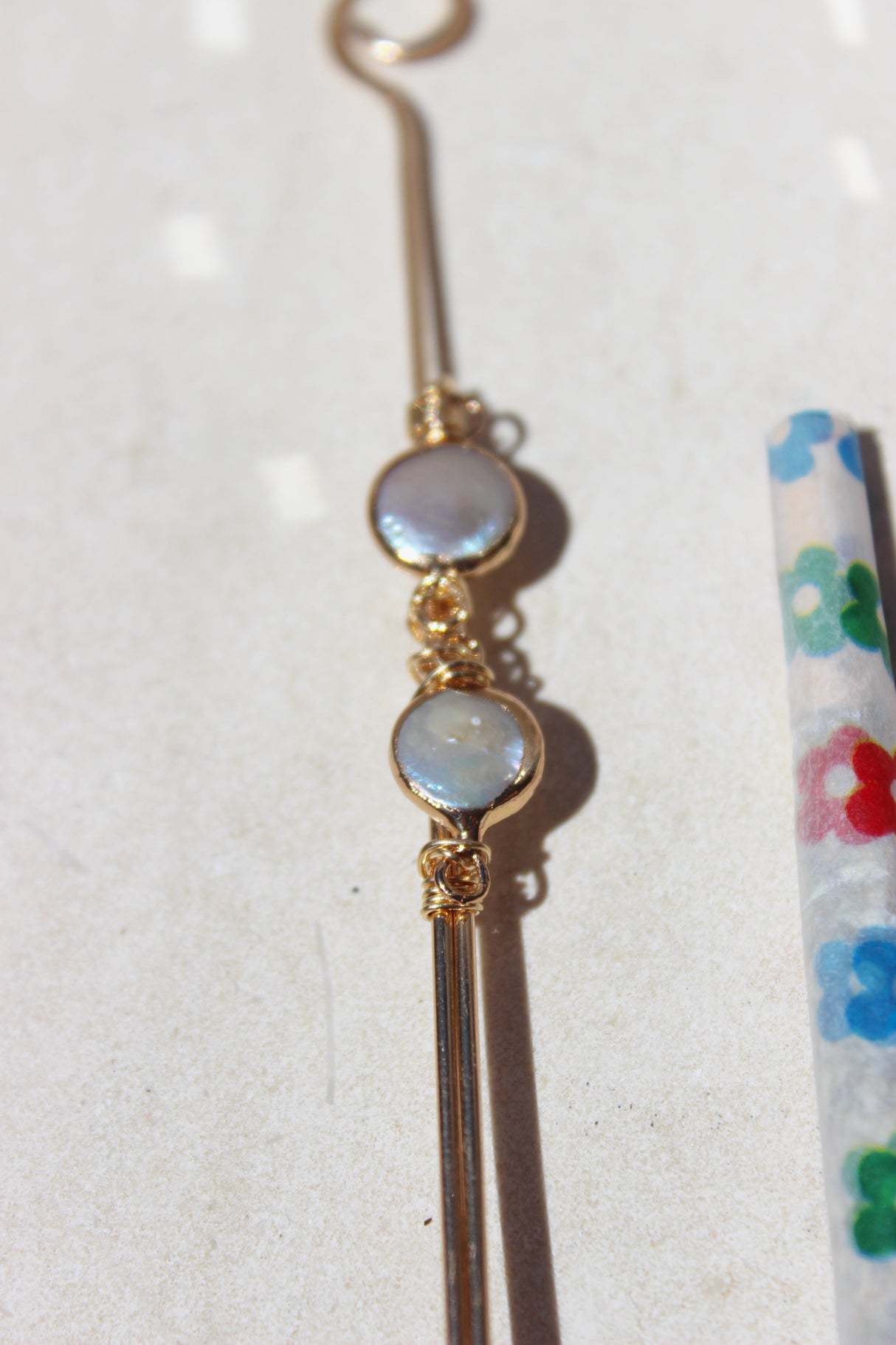 Eloise Baroque Pearl Joint Holder by Toasted Jewelry