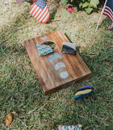 Indukala Moon Phase Cornhole Table Game - Handcrafted Wood by Matr Boomie