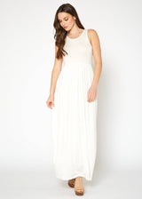 Womens Sleeveless Pleated Maxi Dress by Shop at Konus