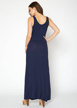 Women's Sleeveless Scoop Neck Maxi Dress by Shop at Konus