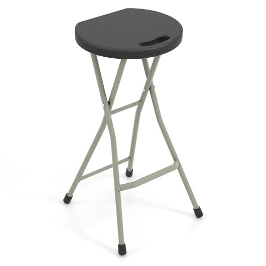 28 Inch Portable Folding Stools with 330lbs Limited Sturdy Frame