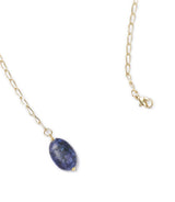 Indali Sodalite Gemstone Drop Necklace - Blue, Semi Precious by Matr Boomie