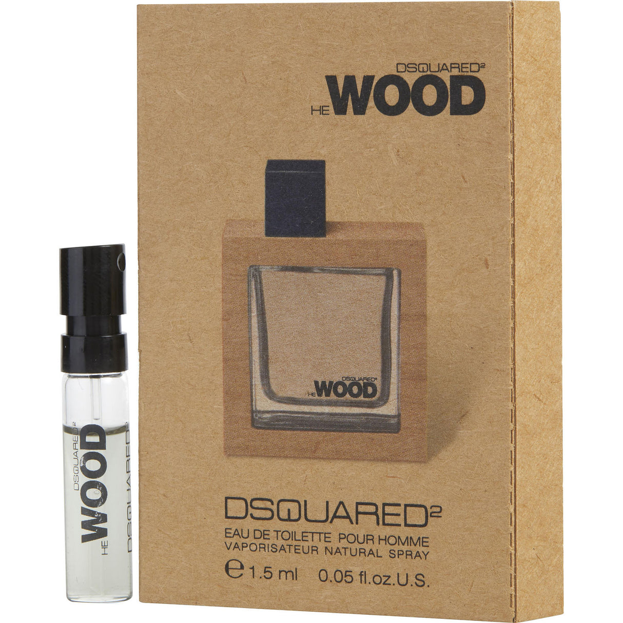 HE WOOD by Dsquared2 - EDT SPRAY VIAL ON CARD - Men