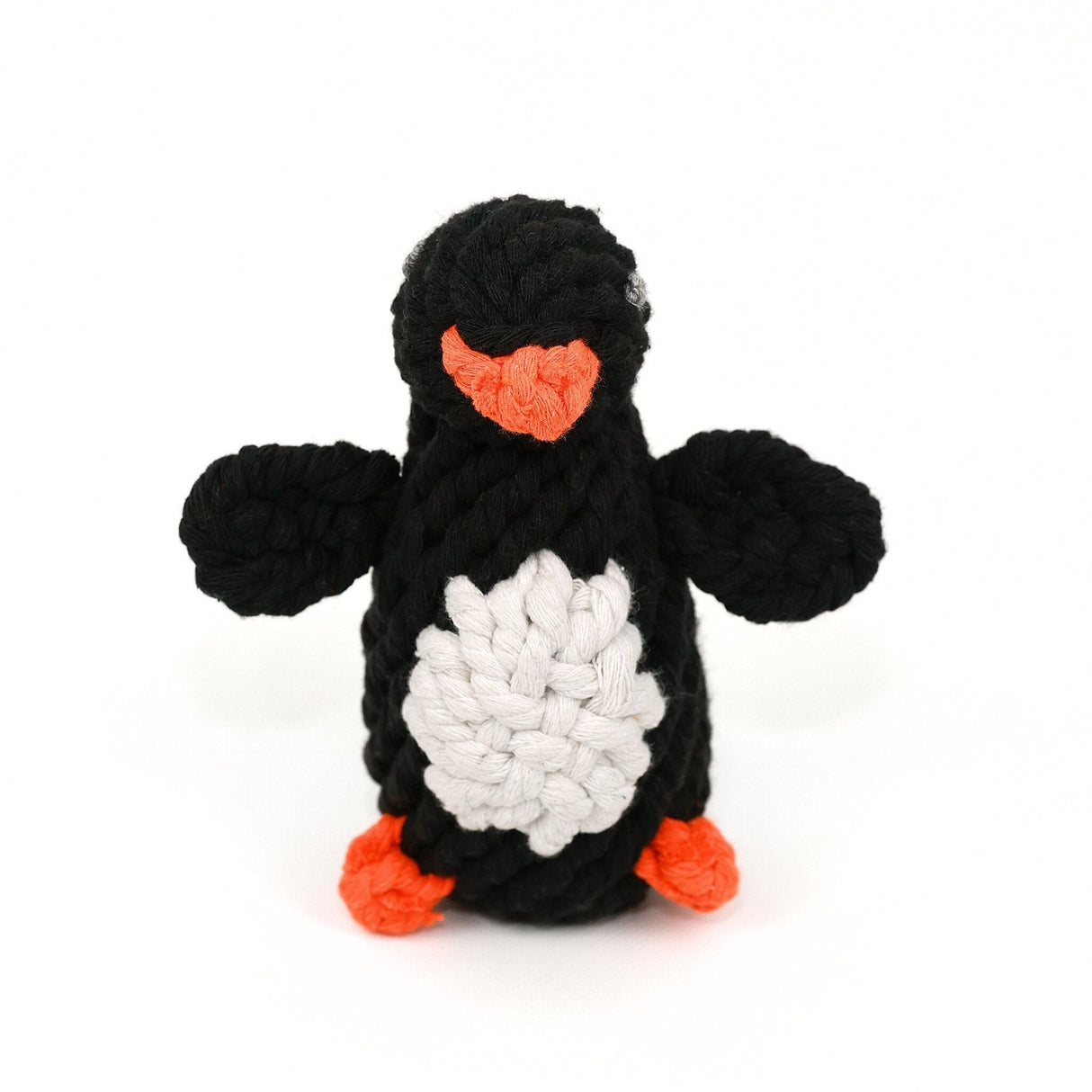 Kaixin the Penguin Rope Toy by Knotty Pawz