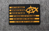 AnarchoChristian PVC Morale Patch by Proud Libertarian