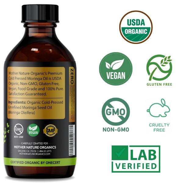 Moringa Oil by Mother Nature Organics