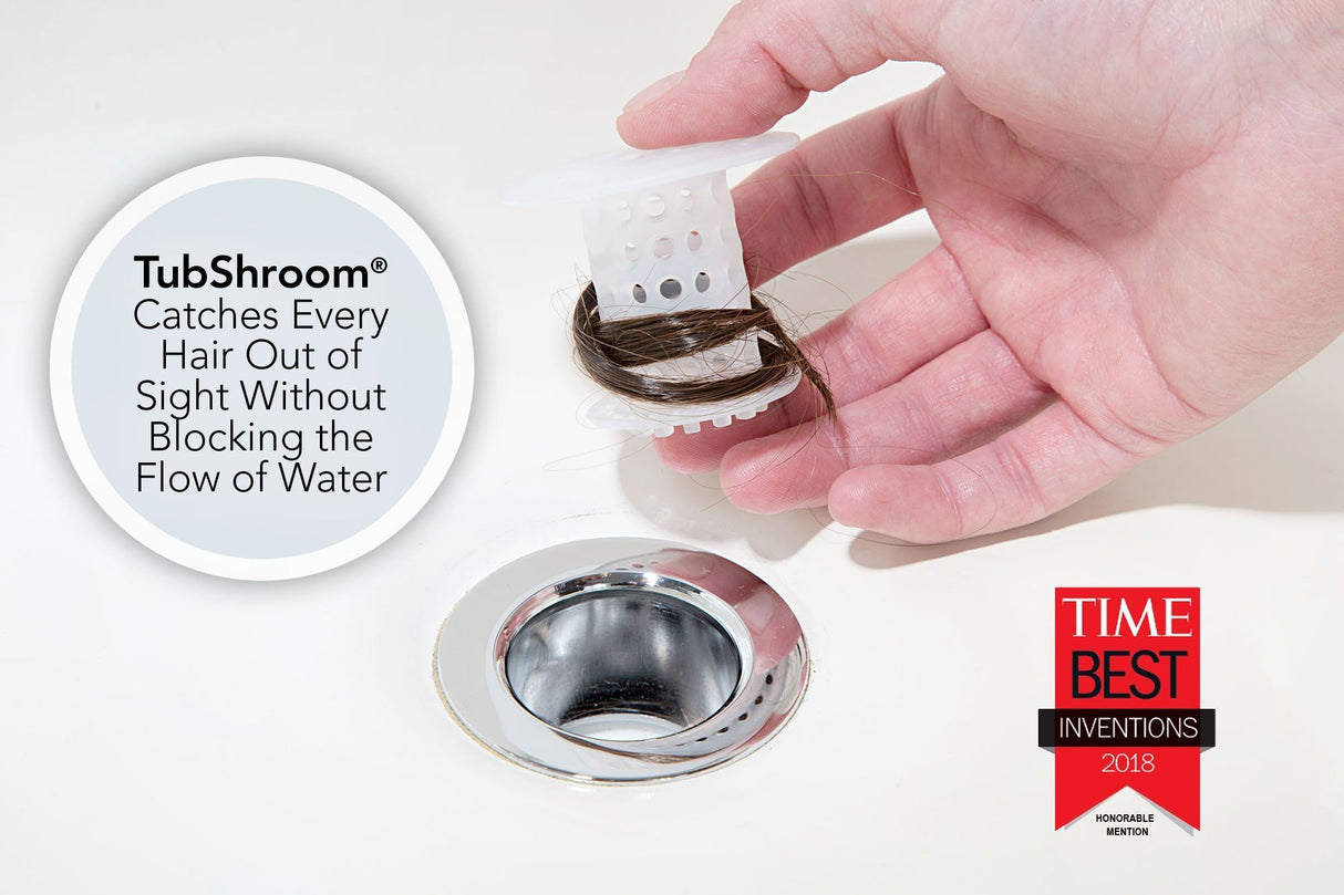 TubShroom (Clear) The Hair Catcher That Prevents Clogged Tub Drains by TubShroom.com