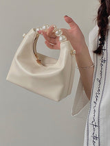 Chains Zipper Pearl Handle The Dumpling Bags by migunica