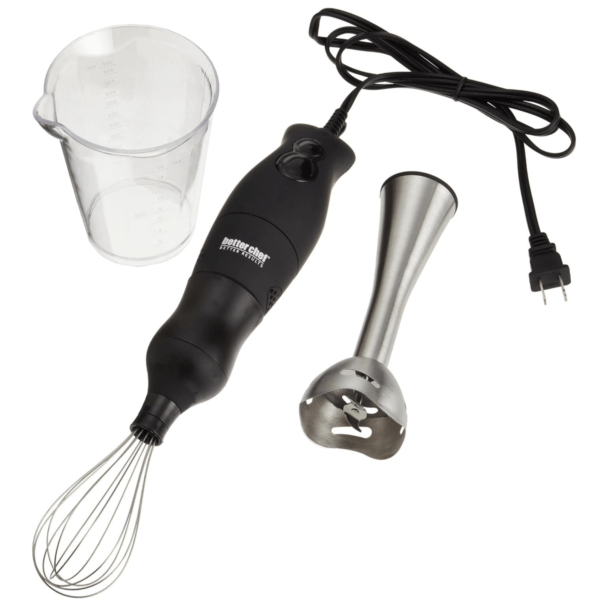 Better Chef 200W DualPro Immersion Blender Hand-Mixer with Cup and Beater by Jupiter Gear Home