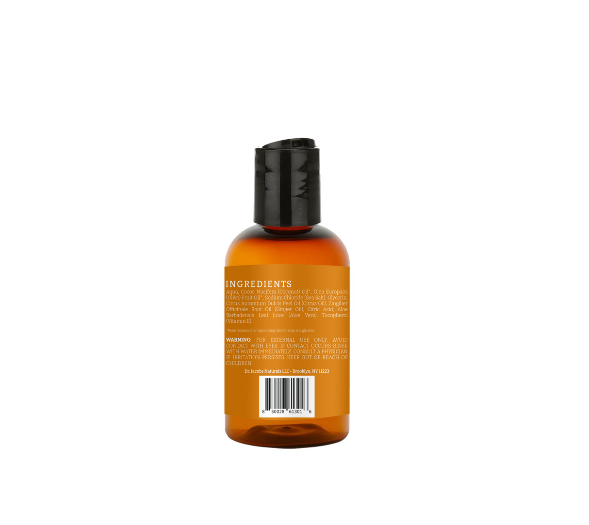 Orange & Ginger Castile Body Wash by Dr. Jacobs Naturals