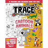 Trace Then Color: Cute Cartoon Animals: A Tracing and Coloring Book for Kids