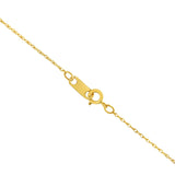 10K Gold 0.5 mm Slender & Dainty Fine Rope Chain Necklace by Infinite Jewels