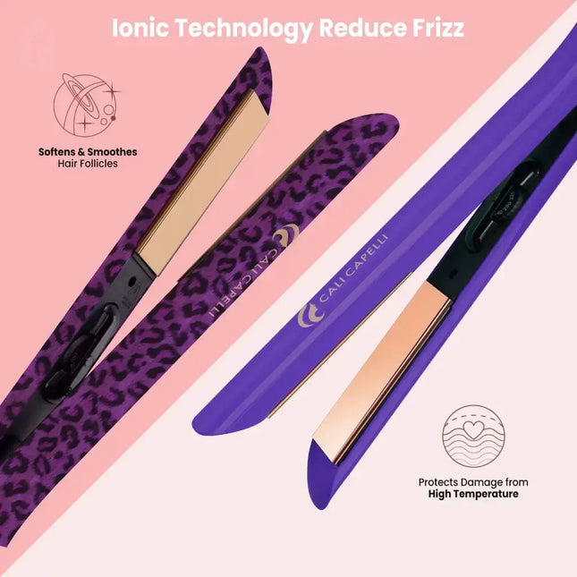 Pro-Series 1″ Titanium Hair Straightener Purple by Calicapelli Hair Tools