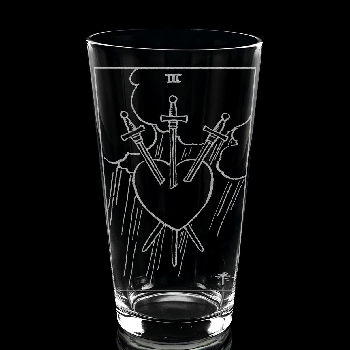 RIDER-WAITE TAROT CARD Pint Glasses by LumEngrave