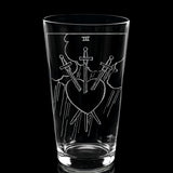 RIDER-WAITE TAROT CARD Pint Glasses by LumEngrave