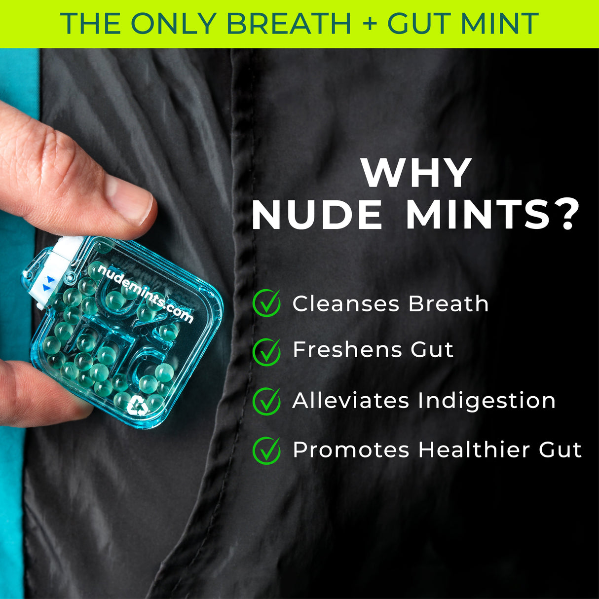 Dual Action Liquid Mint Capsules - Variety Pack (All Flavors) by NUDE MINTS